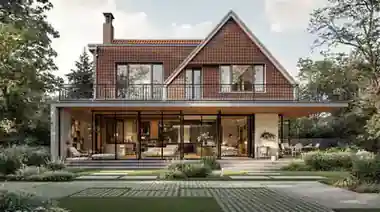 Buitenschilderwerk aan een Nederlandse woning met verse verflaag